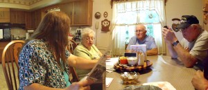 Mother and grandmother.  Father and grandfather.