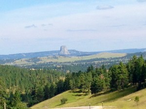 Devi's Tower from a distance