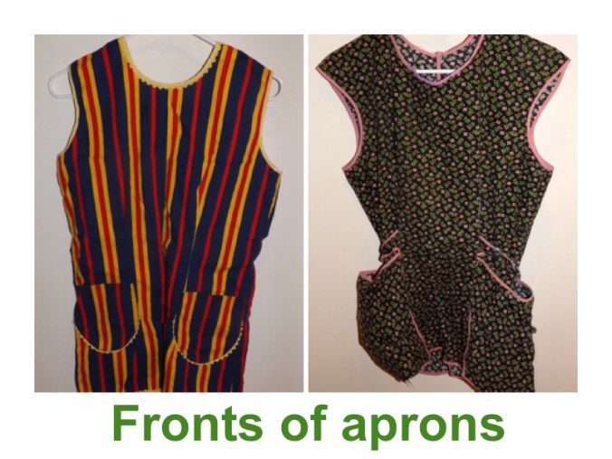 Front of aprons