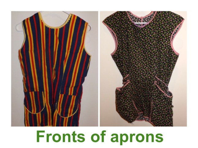Front of aprons