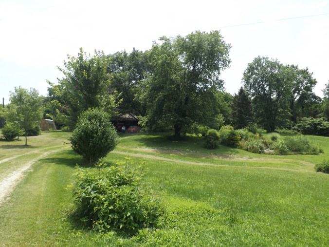 The house and property as it looked on my last visit there, last July.