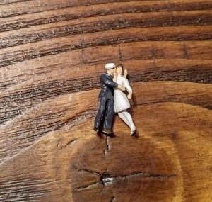 And I went to put my kissing couple back into their terrarium and their little stick broke off. I considered leaving them out, but ultimately I couldn't. I love them too much!