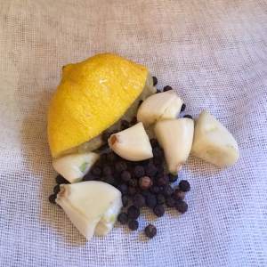 Strong flavors make up the sachet.